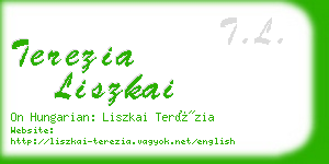 terezia liszkai business card